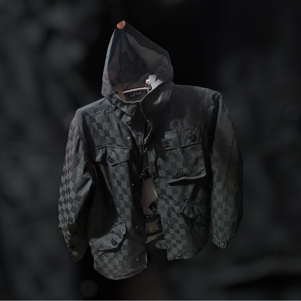 Burton Black Checkered Ronin Hooded Jacket